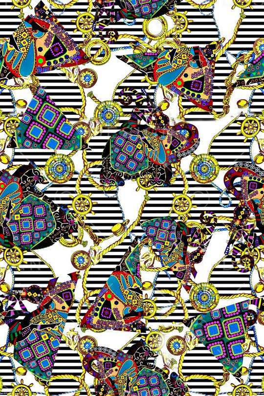 复古异域风印花华亿平台图片