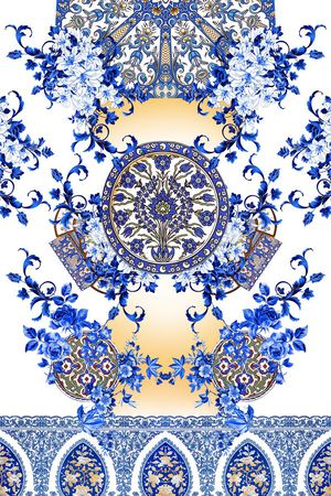 中国风印花华亿平台图片