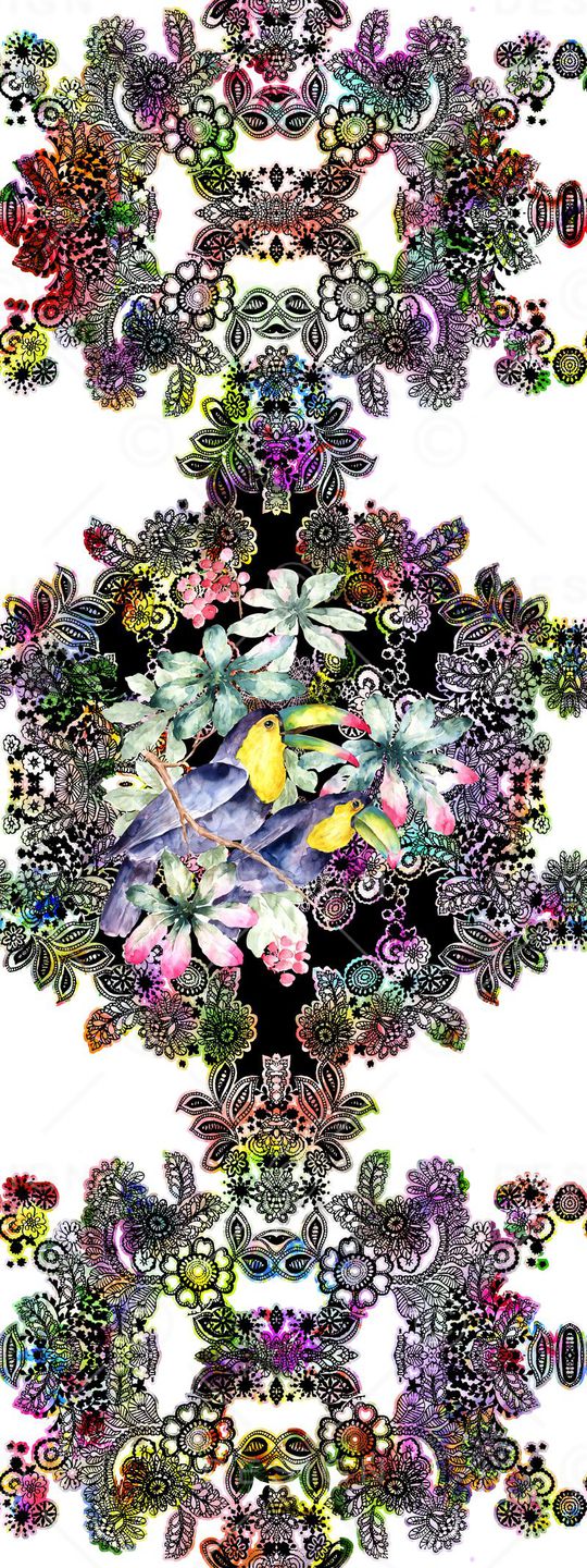 几何彩绘印花华亿平台图片