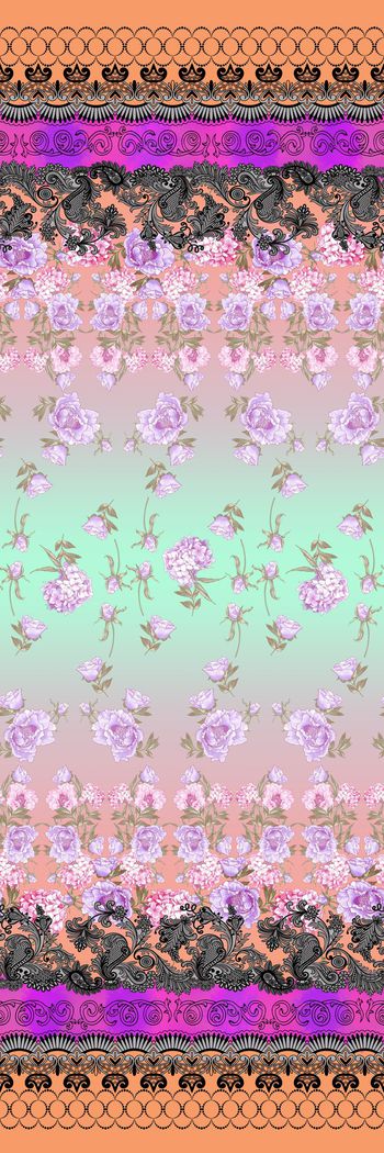 403770-民族风波西米亚风格欧式蕾丝花纹小清