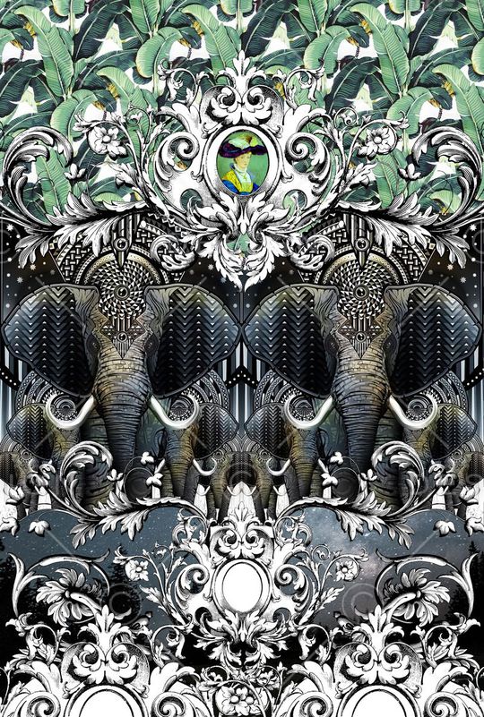 抽象印花华亿平台图片