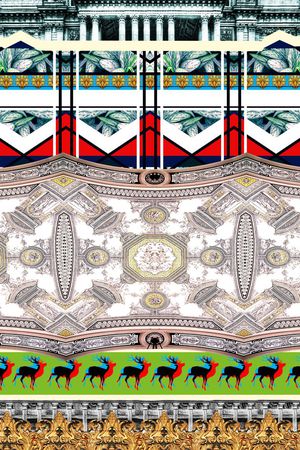 抽象印花华亿平台图片