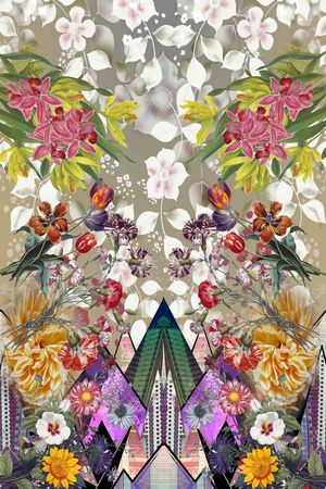 抽象印花华亿平台图片