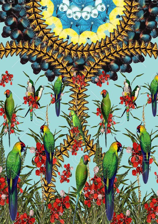 抽象印花华亿平台图片