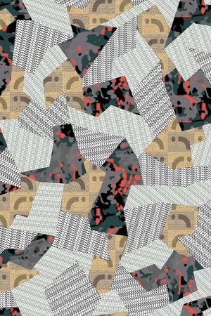 抽象印花华亿平台图片