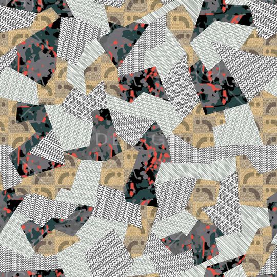 抽象印花华亿平台图片