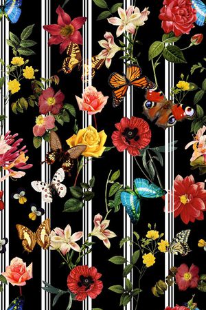 线条印花华亿平台图片