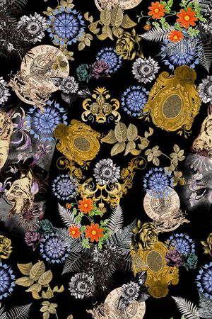 抽象印花华亿平台图片