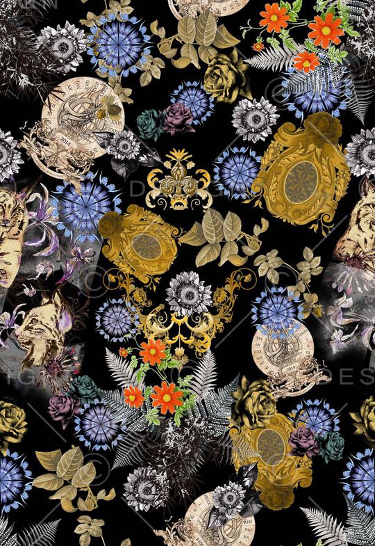 抽象印花华亿平台图片