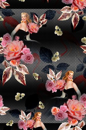 美女印花华亿平台图片