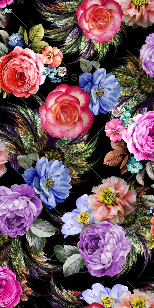 绚丽时尚印花华亿平台图片