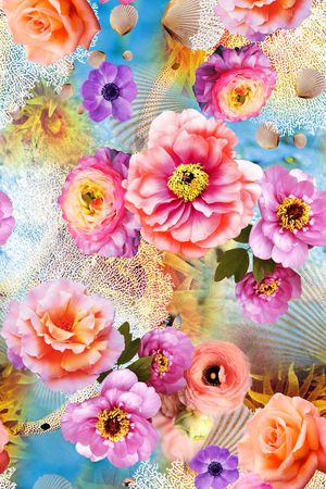 清新印花华亿平台图片