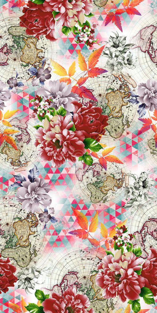 复古印花华亿平台图片