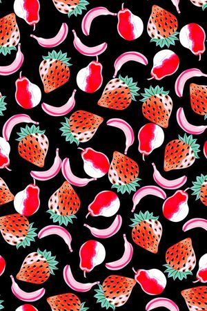 水果印花印花华亿平台图片