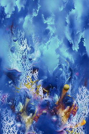 珊瑚印花华亿平台图片