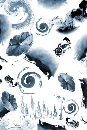 404438-涂鸦水墨猫咪