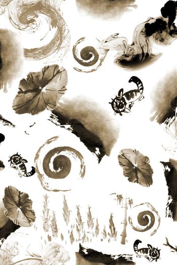 404440-涂鸦水墨猫咪