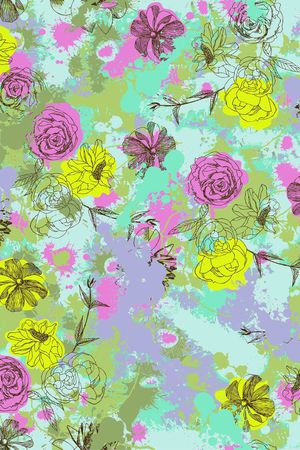 流行花卉印花华亿平台图片