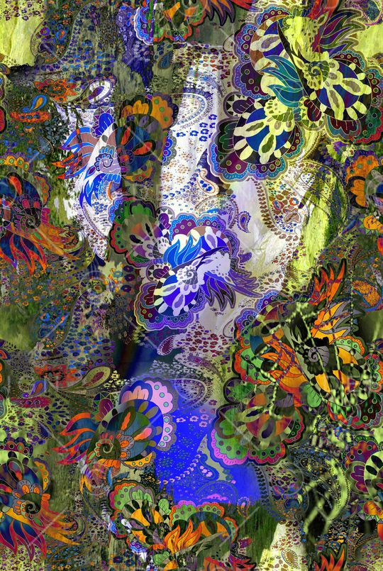 佩斯利印花华亿平台图片