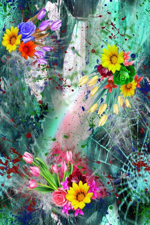 花卉印花华亿平台图片