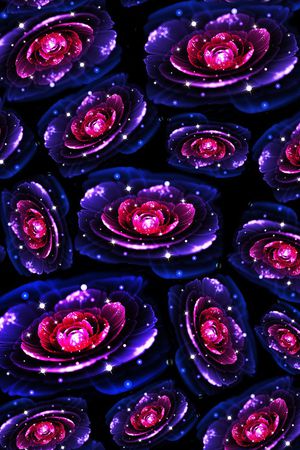 黑底大花印花华亿平台图片