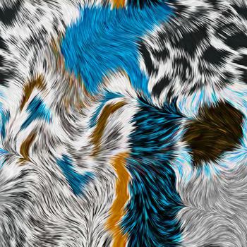 404587-黑白双色动物纹理女装铅笔裤男装箱包