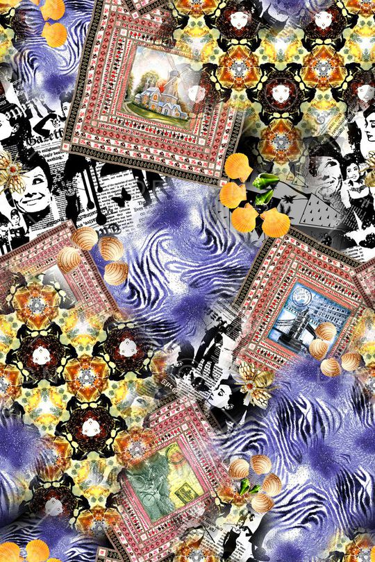 抽象印花华亿平台图片