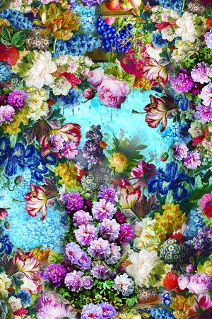 欧式印花华亿平台图片