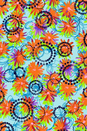 山水画印花华亿平台图片