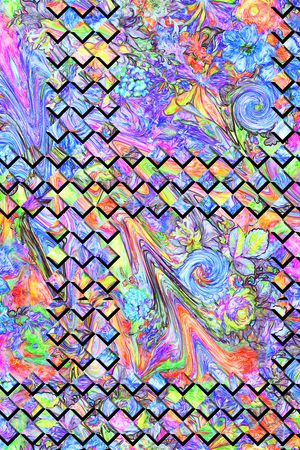 抽象印花华亿平台图片