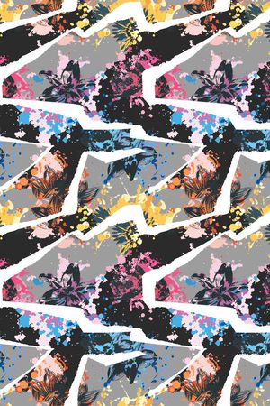 前卫 多彩 时尚印花华亿平台图片