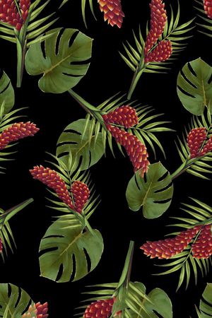 植物叶子印花华亿平台图片