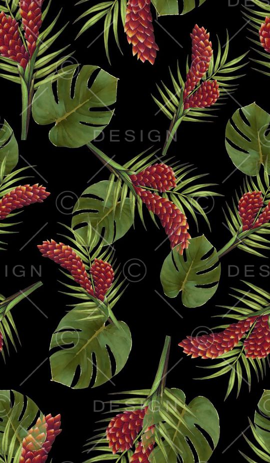 植物叶子印花华亿平台图片