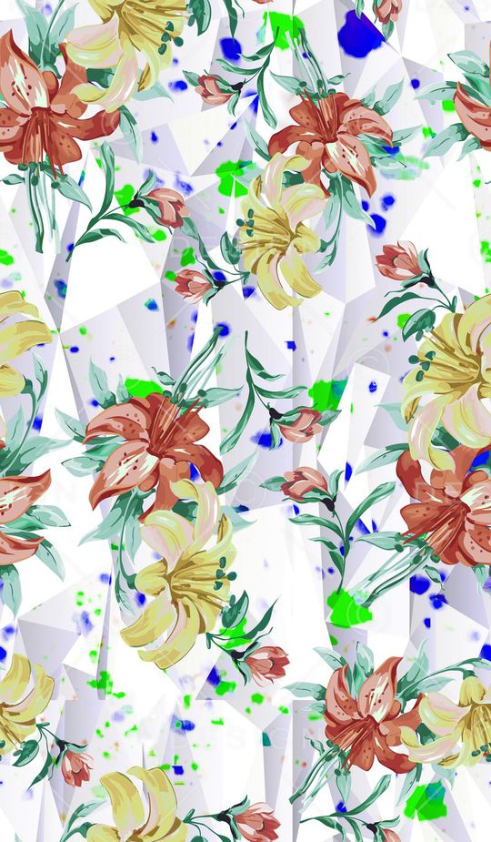 清新印花华亿平台图片