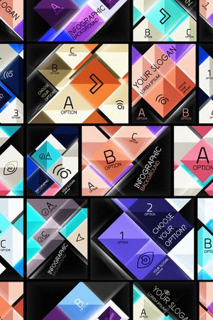 几何方块印花华亿平台图片