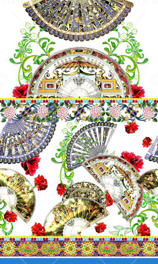 卷草印花华亿平台图片