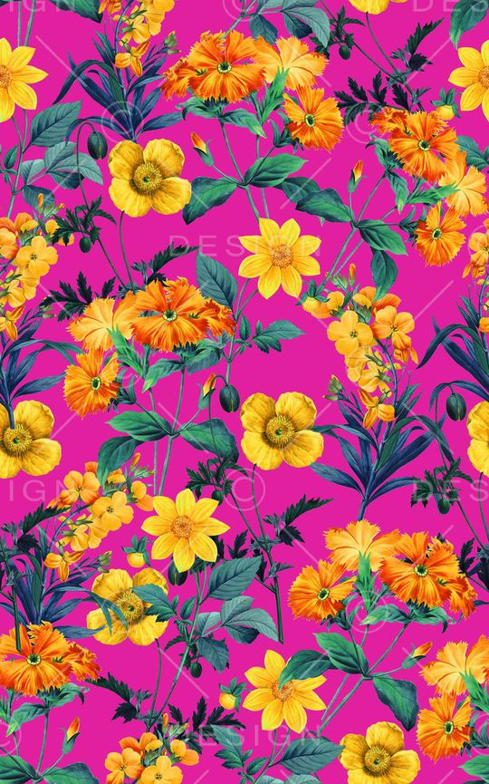 手绘花印花华亿平台图片