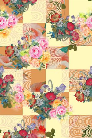 格子印花华亿平台图片