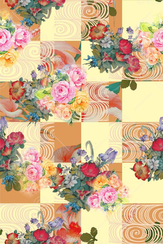 格子印花华亿平台图片