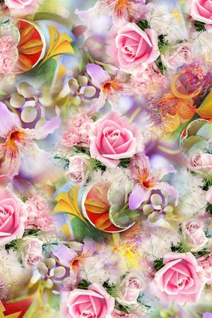 清爽小清新印花华亿平台图片