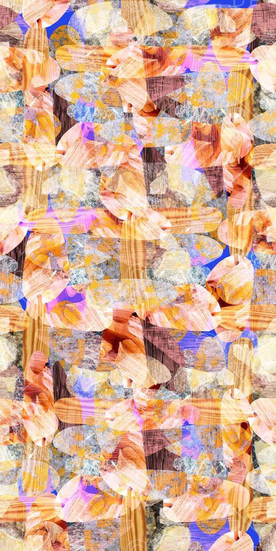 抽象花纹印花华亿平台图片