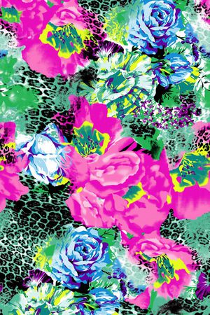 豹纹印花华亿平台图片