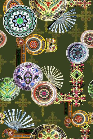 中国风印花华亿平台图片