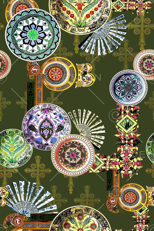 中国风印花华亿平台图片