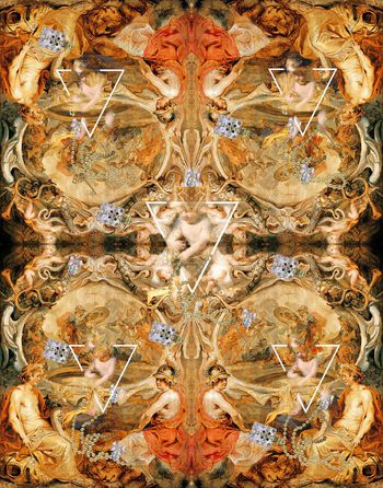 复古印花华亿平台图片