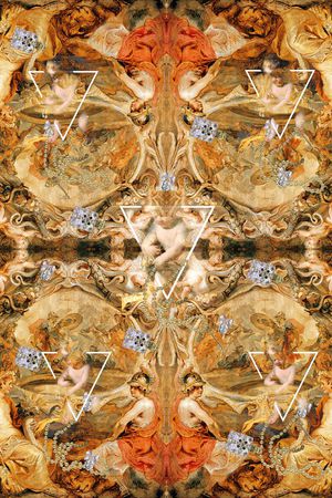 复古印花华亿平台图片