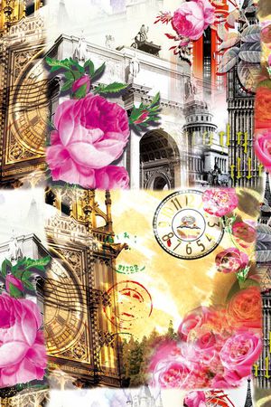 流行花卉印花华亿平台图片