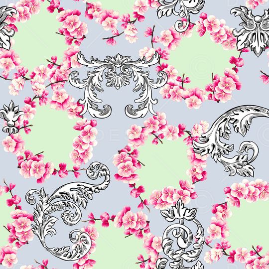 欧式印花华亿平台图片