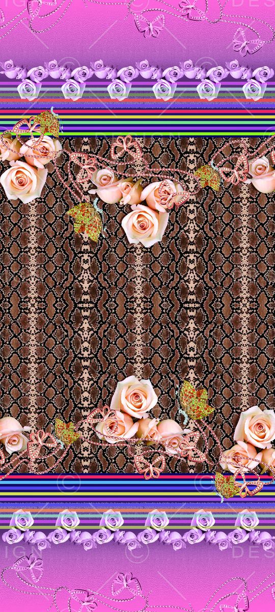 花卉豹纹印花华亿平台图片