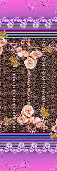 花卉豹纹印花华亿平台图片